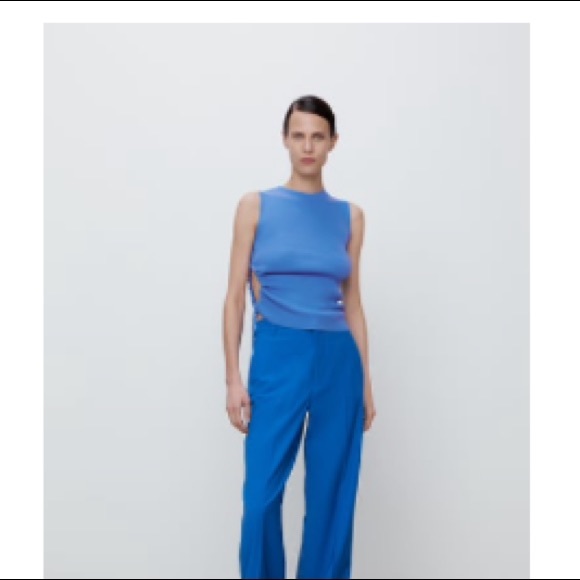 Blue Knit Tank - Picture 2 of 5